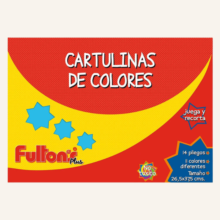 CARPETA CON CARTULINA 14 HOJAS 11 COLORES