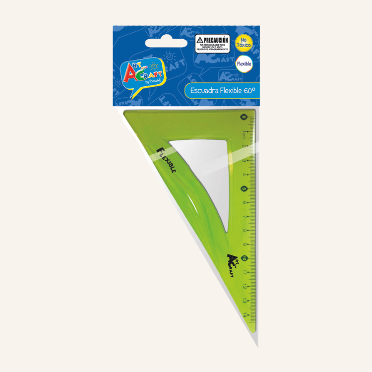 ESCUADRA FLEXIBLE 45º COLORES SURTIDOS