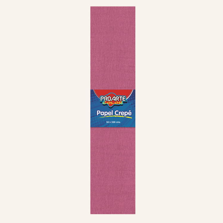 PAPEL CREPE PROARTE 50 X 200 CMS ROSADO