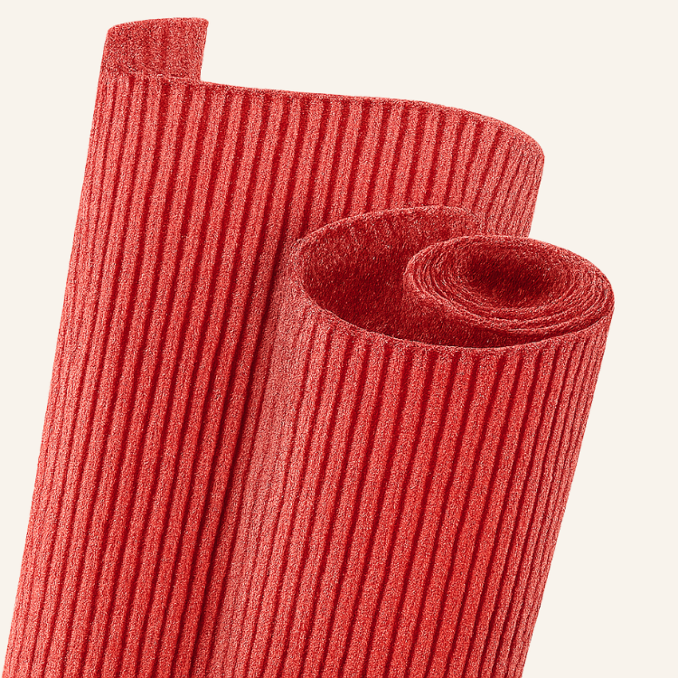 CARTON MICROCORRUGADO GLITTER 50x70 ROJO