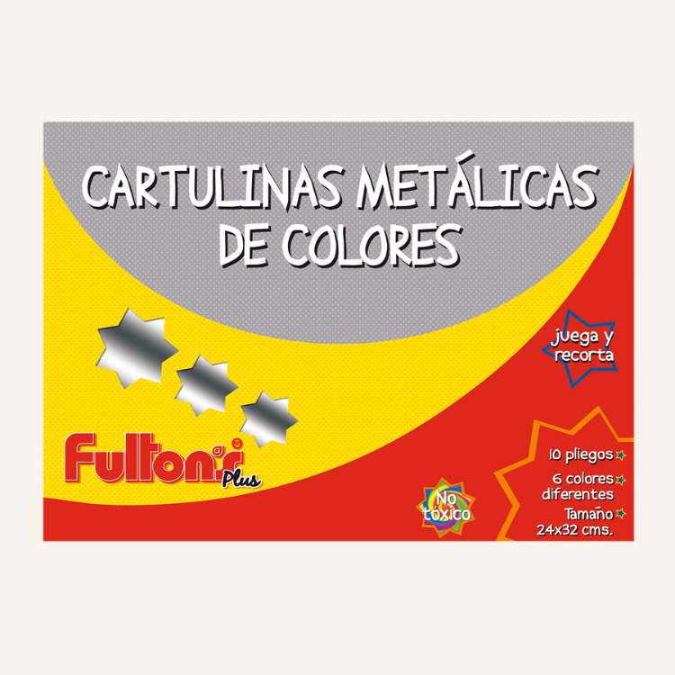 CARPETA CARTULINA METALICA 10 HOJAS 6 COLORES