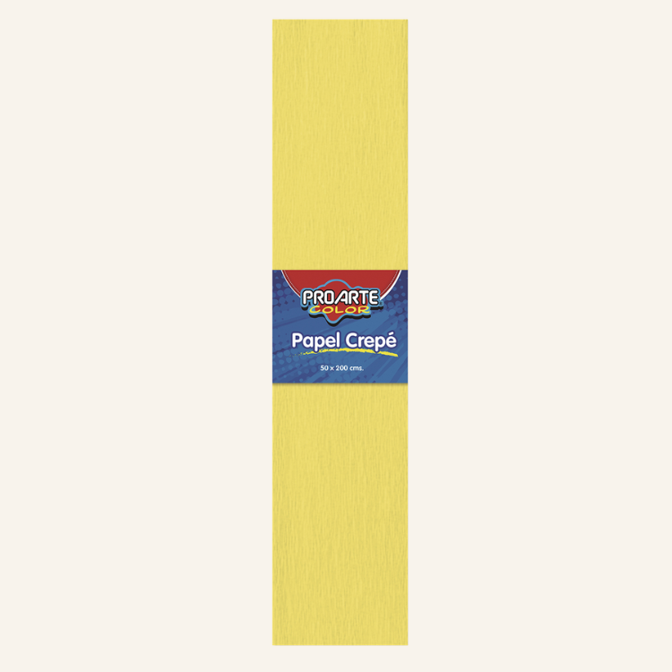 PAPEL CREPE PROARTE 50 X 200 CMS AMARILLO