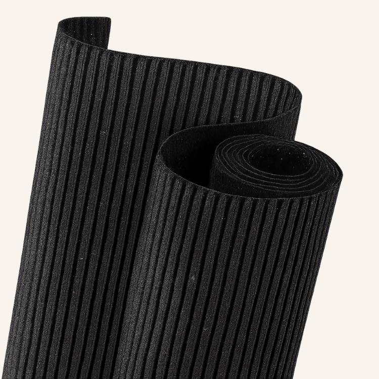 CARTON MICROCORRUGADO GLITTER 50x70 NEGRO