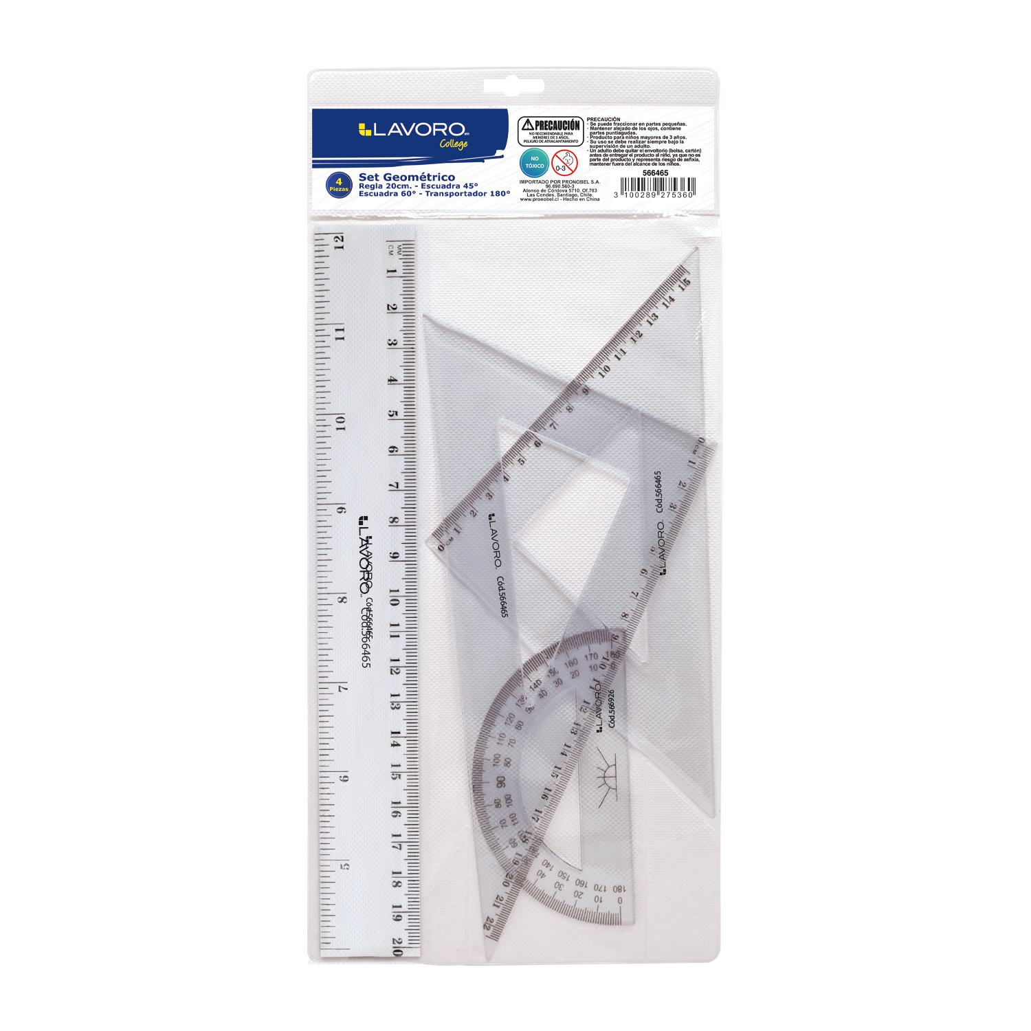 SET GEOMETRICO 4PCS 20CM