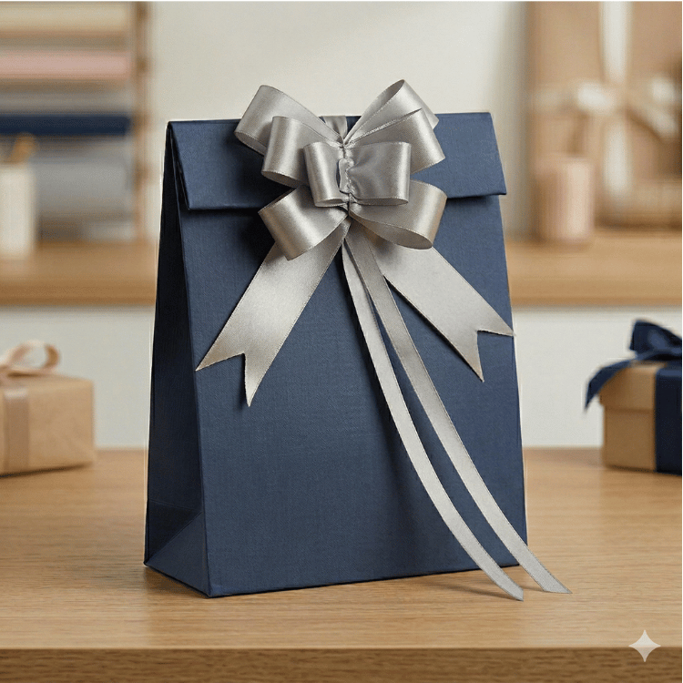 Cinta de regalo plata