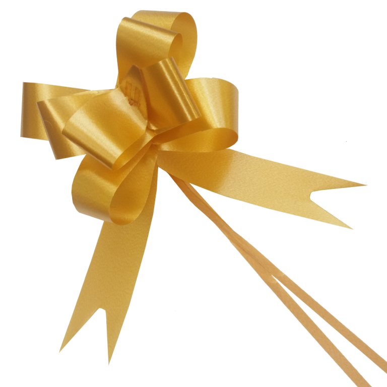 Cinta de regalo dorada