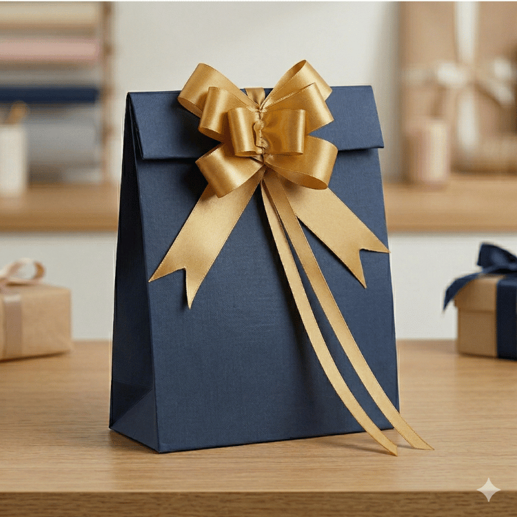 Cinta de regalo dorada
