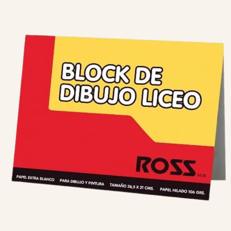 BLOCK ROSS LICEO 10H 106G 26,5x21 CM