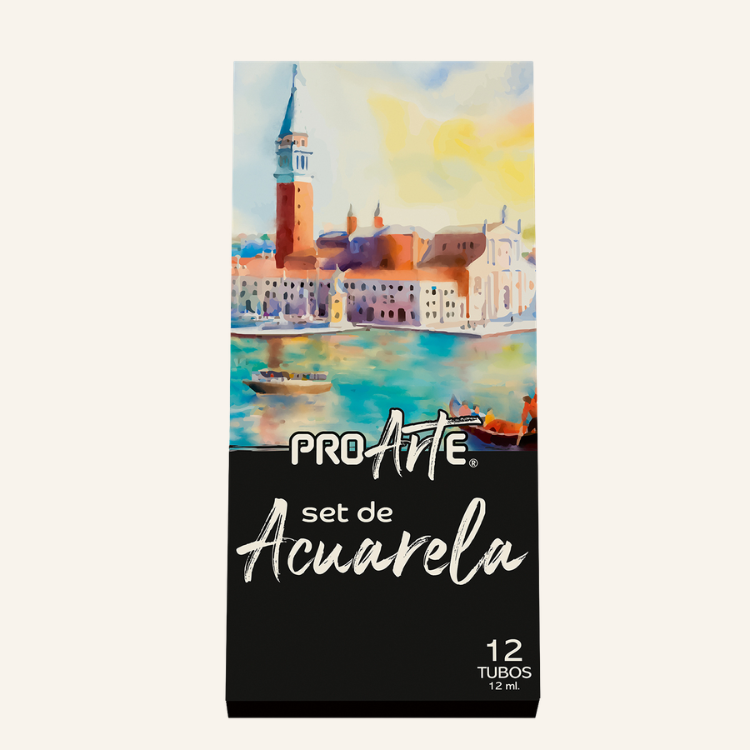 ACUARELA PROARTE 12 TUBOS DE 12 ML