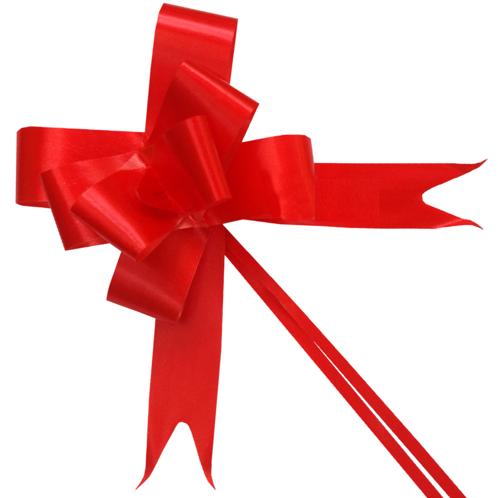 Cinta de regalo roja