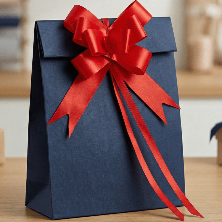 Cinta de regalo roja
