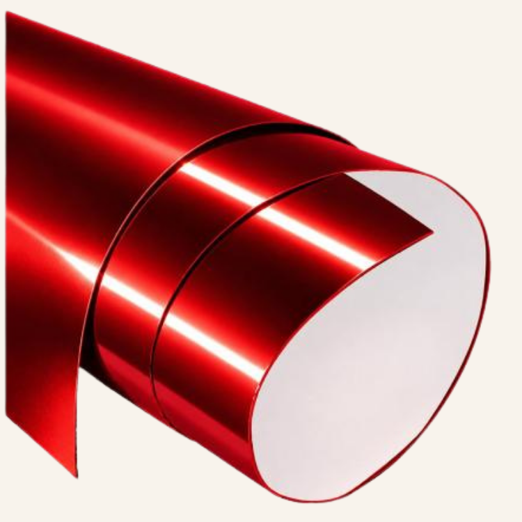 CARTULINA METALICA 50X70CM 220GR ROJA