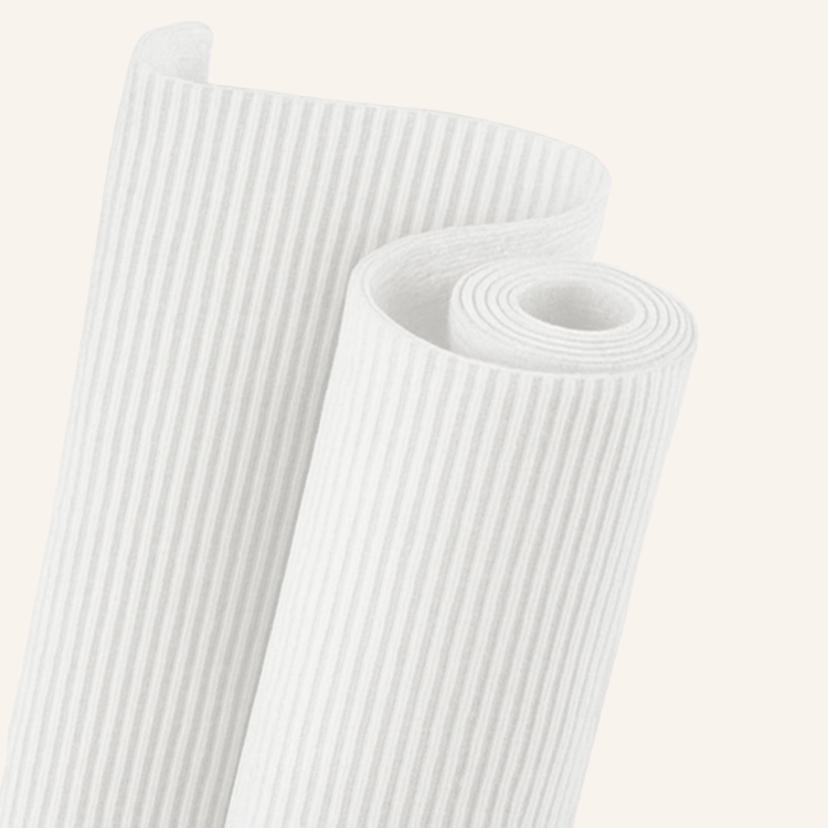 CARTON MICROCORRUGADO GLITTER 50x70 BLANCO
