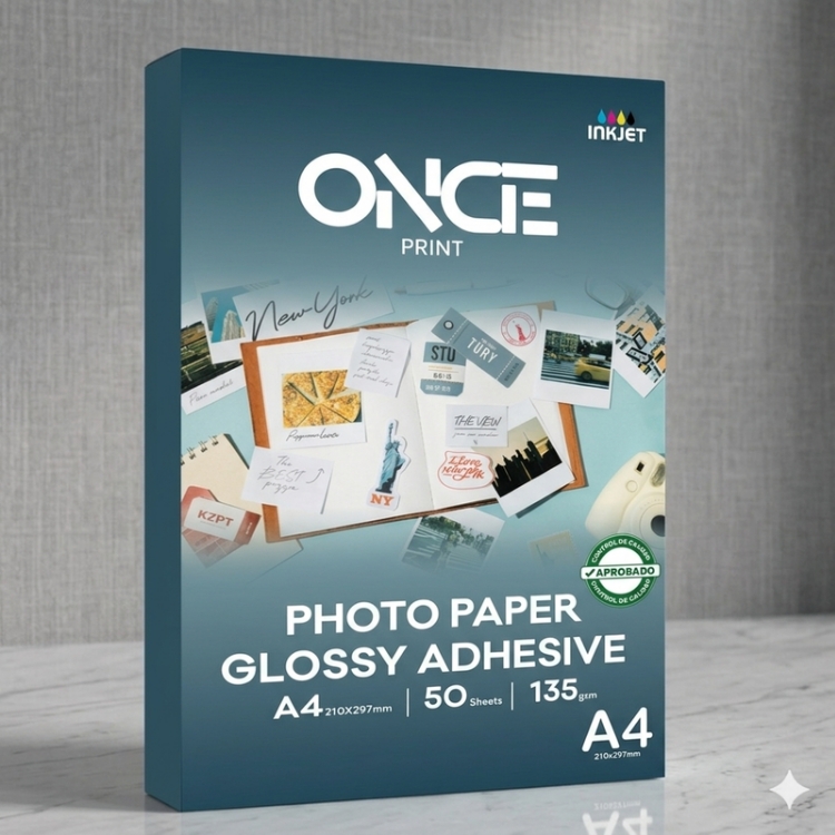 PAPEL FOTOGRAFICO A4 135GSM 50 HJS GLOSSY PREMIUM