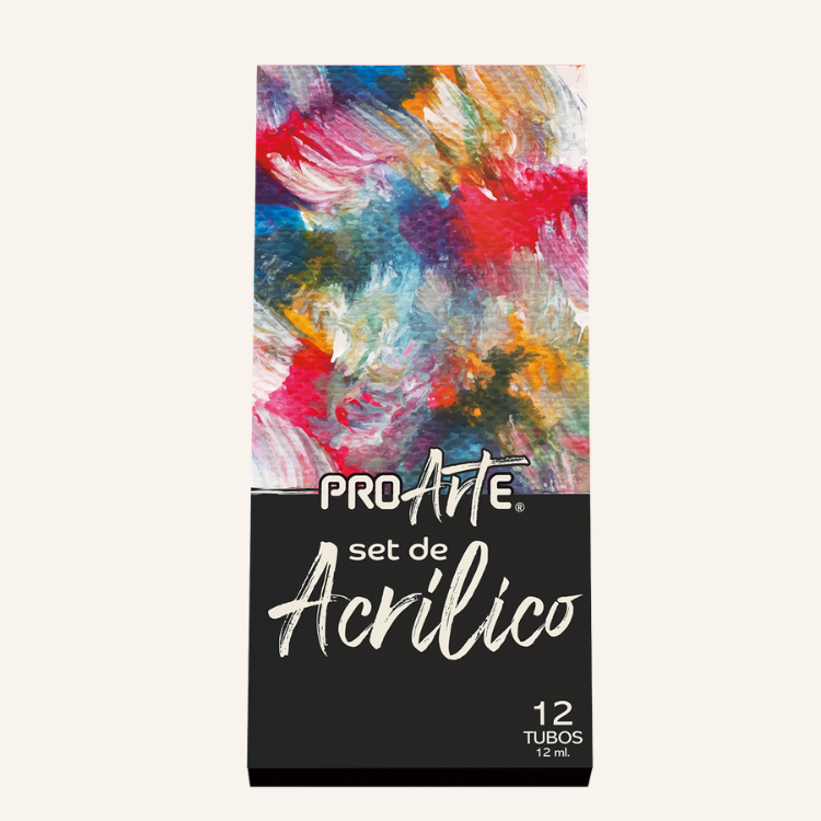 ACRILICOS PROARTE 12 COLORES