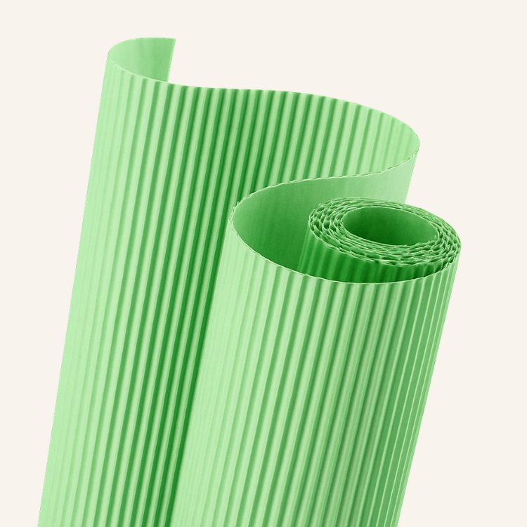 CARTON MICROCORRUGADO 50x70 VERDE CLARO