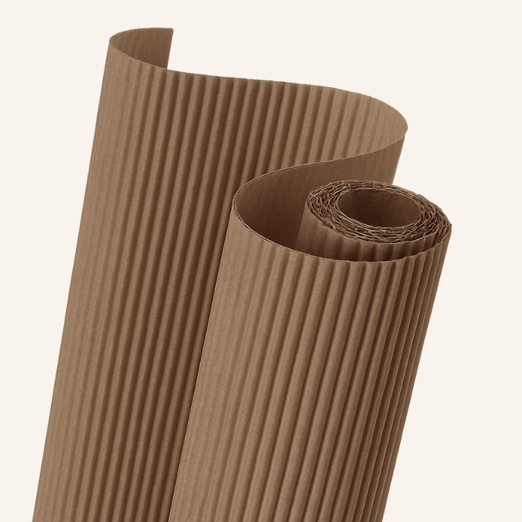 CARTON MICROCORRUGADO 50x70 CAFE