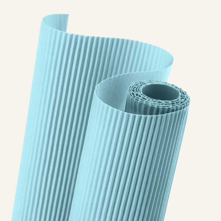 CARTON MICROCORRUGADO 50x70 TURQUESA